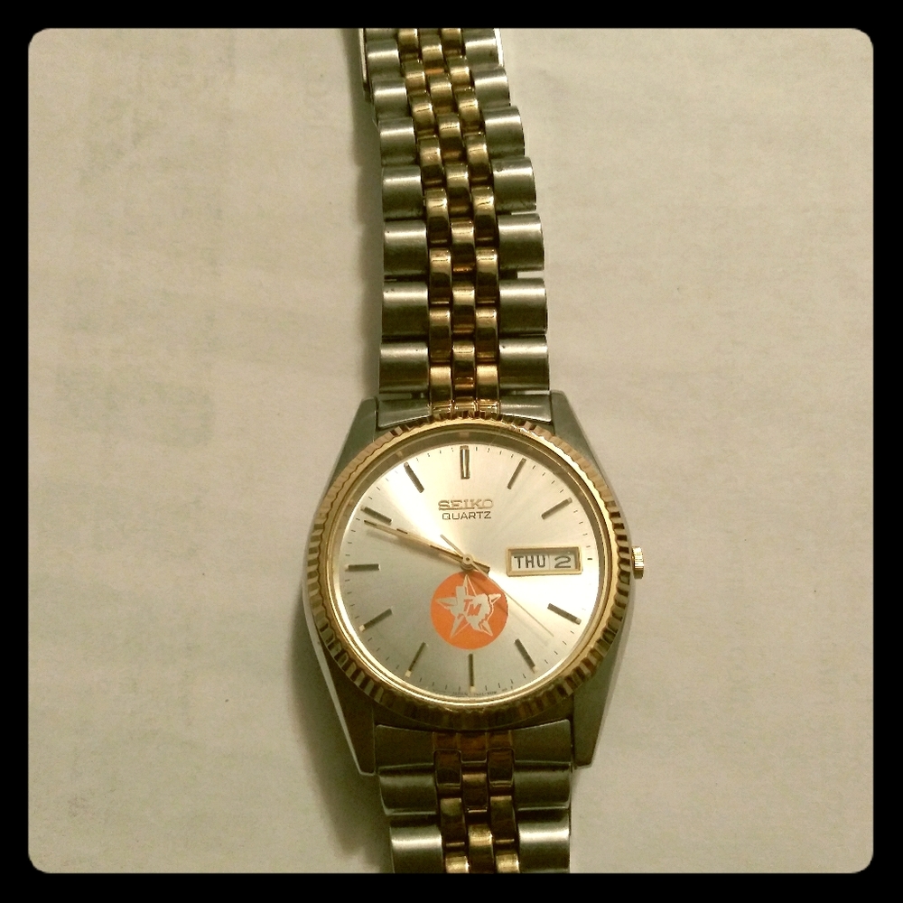 Vintage Texas edition Seiko watch